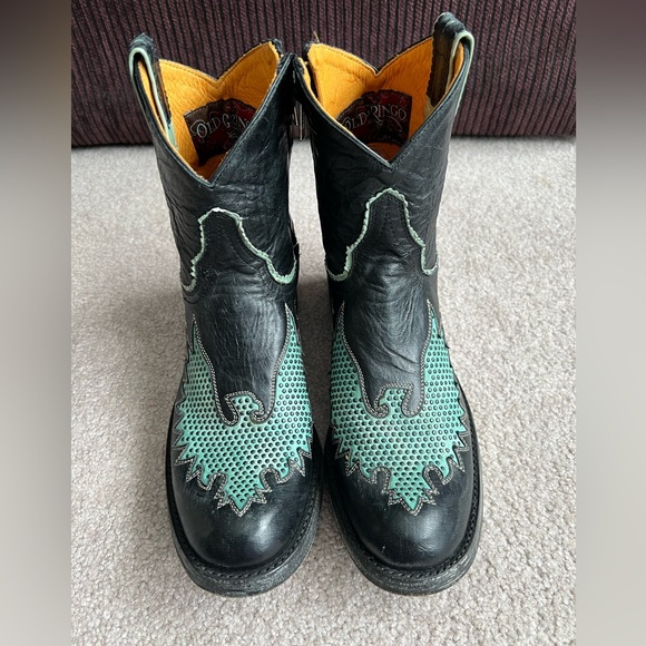 Old Gringo 7.5 B Iron Eagle Western Cowboy Boots Ankle Booties mother day Easter - Picture 3 of 6